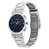 Sonata Blue Dial Silver Strap Men's Watch NU7987SM06W