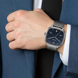 Titan Neo Curve Blue Dial Stainless Steel Watch for Men
