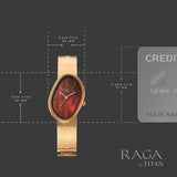 Titan Raga Sierra Amber Brown Women’s Watch 95390WM01