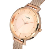 Timex Fashion Women Rose Gold Dial Analog Watch TWEL155SMU02