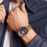 Titan Slimline Mechanical Blue Dial Men’s Watch 90159WM01
