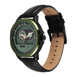 Fastrack Street Opulence Green Dial Guys Watch 3303KL01