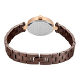 Timex Oval 23mm Brown Dial Analog Women Watch TWEL27202