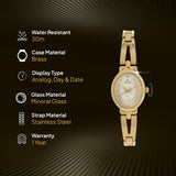 Titan Oval Gold Women’s Watch 2594YM01