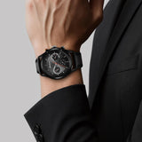 Titan Octane Black Dial Leather Strap Men's Watch 1805KL02