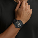 Titan All Black Multifunction Watch for Men NM1698NM01
