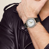 Titan Regalia Off White Dial Leather Watch 1875QL01