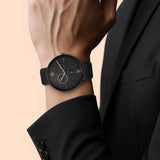 Titan Black Dial Stainless Steel Watch 1877NM01