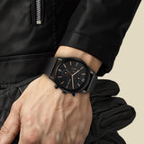 Titan Neo Black & Gold Day-Date Watch 1805NM05