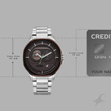 Fastrack Street Opulence Maroon Dial Guys Watch 3303KM05