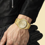 Titan Karishma Champagne Dial Men’s Gold Watch 1825YM03