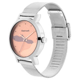 Fastrack Bare Basics Rose Gold Dial Girls Watch NT6222SM01