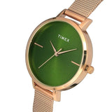 Timex Green Round Dial Women’s Watch TWEL155SMU04
