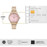 Timex Pink Round Dial Women’s Watch TWEL230SMU02