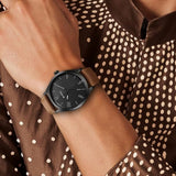 Titan Black Dial Leather Strap Watch 1865NL01