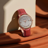Titan Bright Leathers Red Women’s Watch NT95247WL01