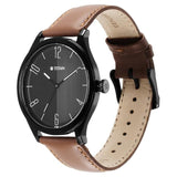 Titan Black Dial Leather Strap Watch 1865NL01