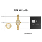 Titan Oval Gold Women’s Watch 2594YM01