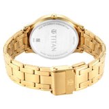 Titan Karishma Champagne Dial Men’s Gold Watch 1825YM03