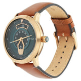 Titan Maritime Green Dial Leather Watch 1828QL01