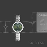 Titan Workday Wonders Green Women’s Watch 95368SM01