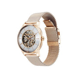 Titan Mechanical Skeleton Leather Watch 90110
