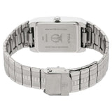 Titan Karishma White Dial Rectangular Steel Watch 9151SM01