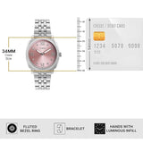 Timex Pink Round Dial Women’s Watch TWEL234SMU01