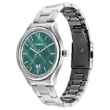 Titan Palette Green Dial Stainless Steel Watch