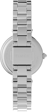 Timex Trend Women Silver-Tone Quartz Analog Watch 50M Water Resistant