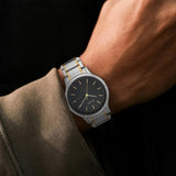 Titan Black Dial Day-Date Watch 1845BM01