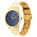 Titan Karishma Blue Dial Men’s Gold Watch 1825YM05