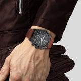 Titan Neo IV Black Dial Men’s Leather Watch 1805NL01