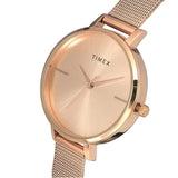 Timex Rose Gold Round Dial Women’s Watch TWEL155SMU06