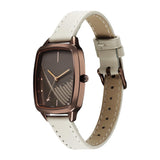 Fastrack Wild Brown Leather Girls Watch 6321QL02