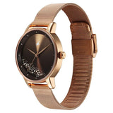 Fastrack Style Up Brown Girls Watch 6206WM01