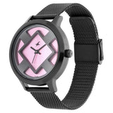 Fastrack Fit Outs Pink Dial Girls Watch NR6210NM02