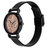 Fastrack Animal Print Rose Gold Dial Girls Watch NR6221NM01