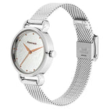 Fastrack Animal Print Silver Dial Girls Watch NS6221SM01