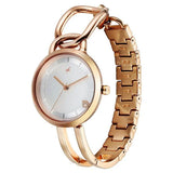 Fastrack Opulence Silver White Girls Watch NU6298WM01