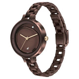 Fastrack MetaWe Brown Dial Girls Watch NU6306KM02