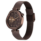 Fastrack Tick Tock Brown Girls Watch 6319QM01