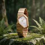 Fastrack Wild Silver Dial Rose Gold Girls Watch 6323WM02
