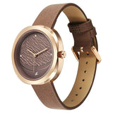 Fastrack Gelato Rose Gold Chocolate Girls Watch 6330WL01