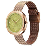 Fastrack Gelato Rose Gold Matcha Green Girls Watch 6330WM01