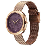 Fastrack Gelato Rose Gold Plum Girls Watch 6330WM02
