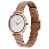 Fastrack Stunners Silver Girls Watch 68064WM01