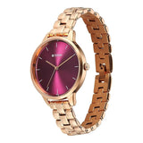 Titan Neo Maroon Rose Gold Women’s Watch NU2648WM11