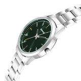 Sonata Green Dial Silver Strap Men's Watch NU7146SM03
