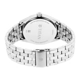 Titan Workwear Black Dial Steel Watch 1866SM01